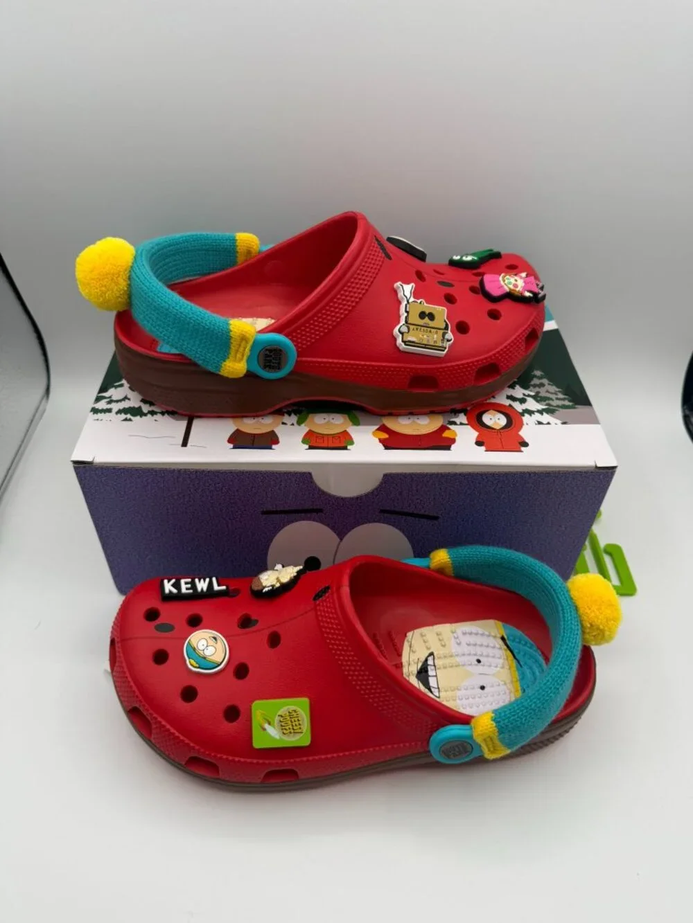 Crocs x South Park Eric Cartman Classic Clogs Red Men Size 7 Women 9 NWB